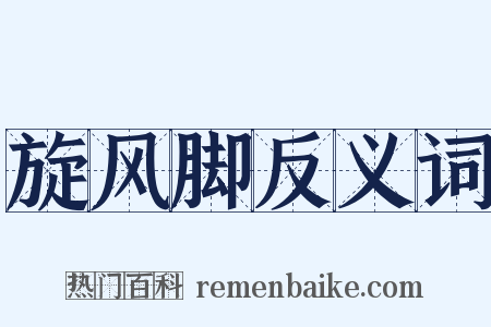 旋风脚反义词是什么意思的图片